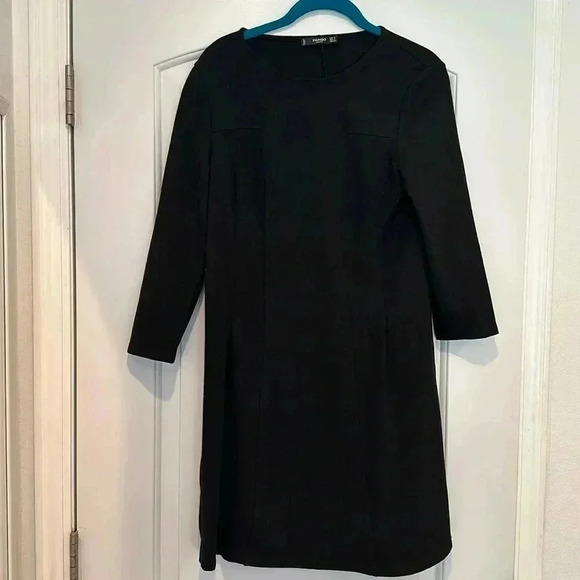 4/$25 Mango Basics Black Sheath Dress Sz S - Picture 1 of 7